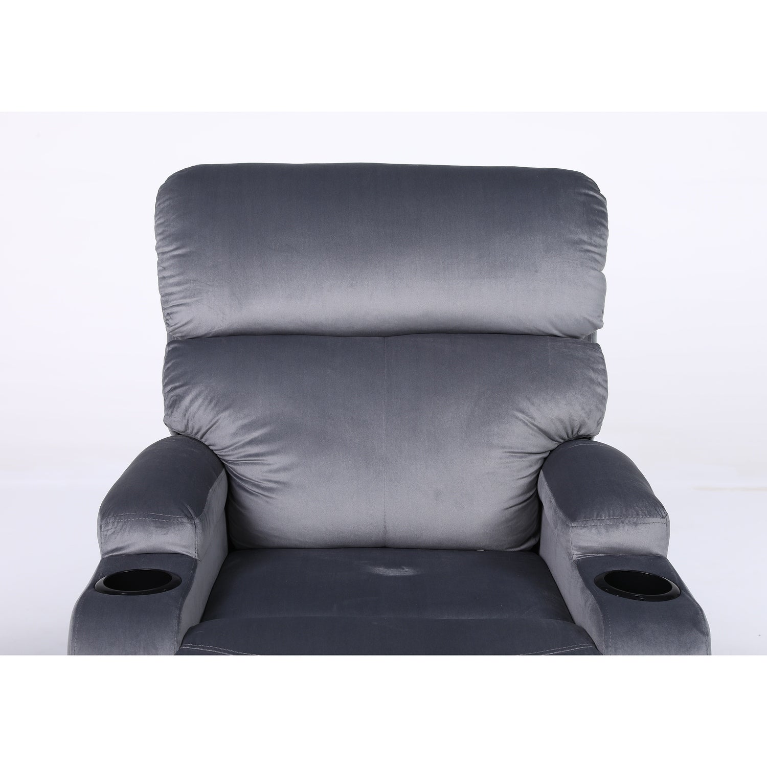 Πολυθρόνα Ανακλινόμενη ArteLibre RANA Γκρι Βελούδο 80x95x103cm - Hippiehome.gr