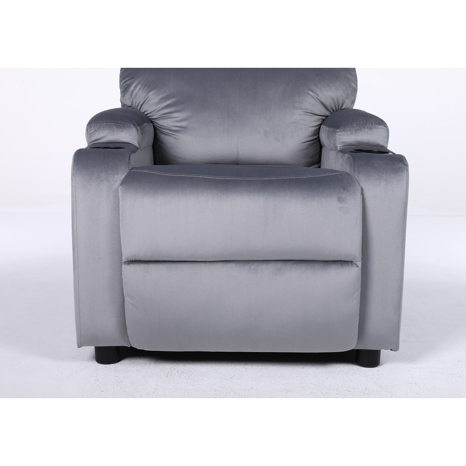 Πολυθρόνα Ανακλινόμενη ArteLibre RANA Γκρι Βελούδο 80x95x103cm - Hippiehome.gr