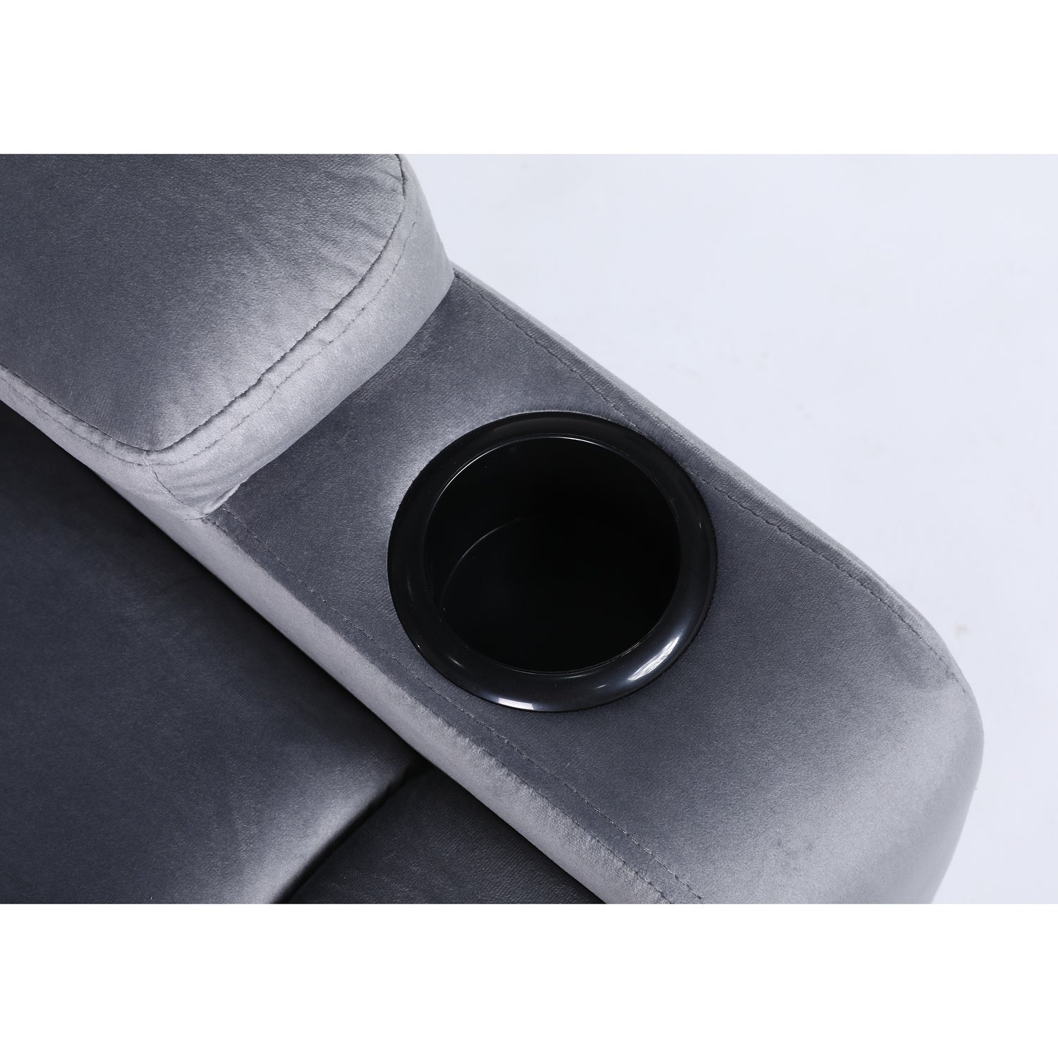 Πολυθρόνα Ανακλινόμενη ArteLibre RANA Γκρι Βελούδο 80x95x103cm - Hippiehome.gr