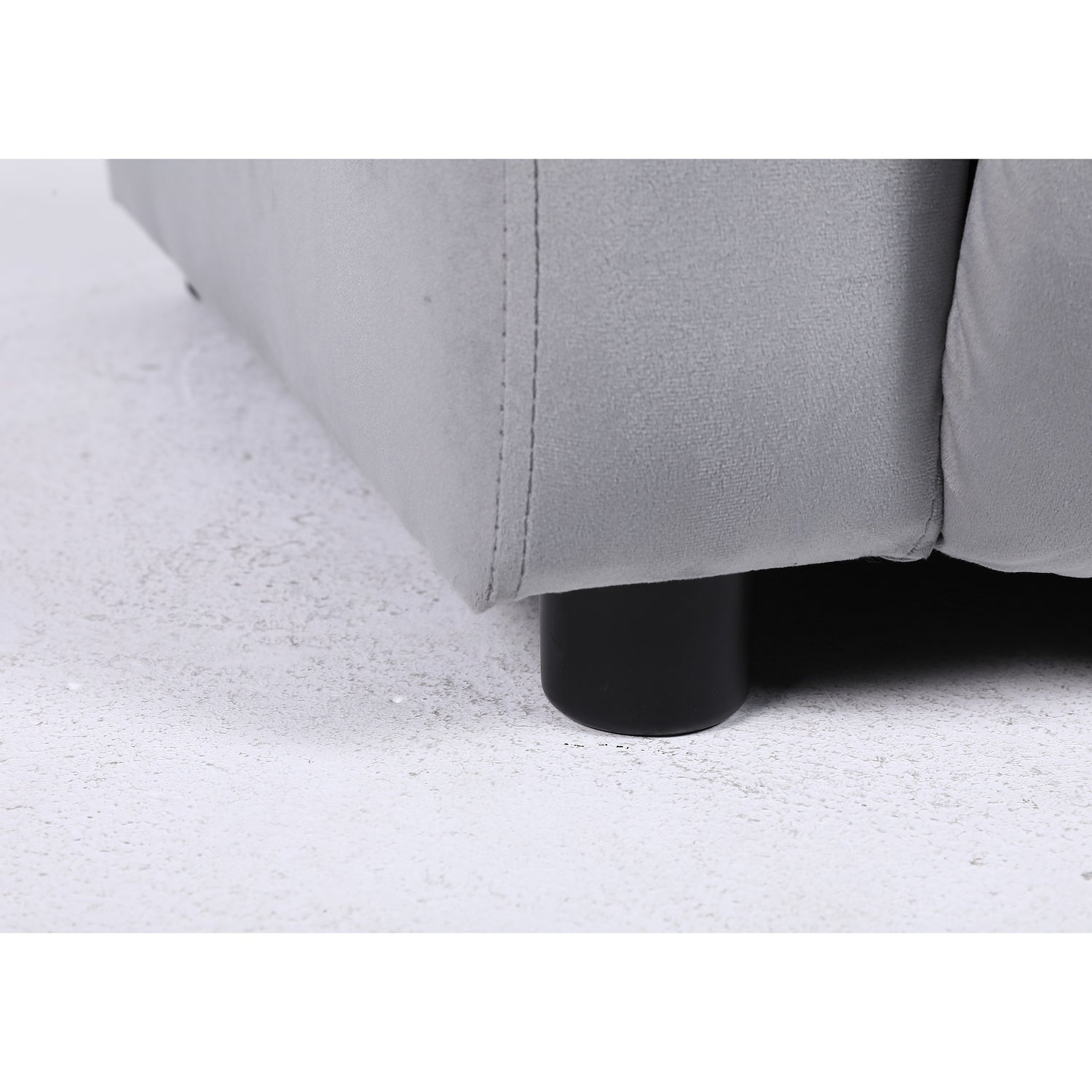 Πολυθρόνα Ανακλινόμενη ArteLibre RANA Γκρι Βελούδο 80x95x103cm - Hippiehome.gr