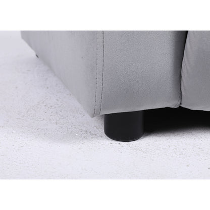 Πολυθρόνα Ανακλινόμενη ArteLibre RANA Γκρι Βελούδο 80x95x103cm - Hippiehome.gr