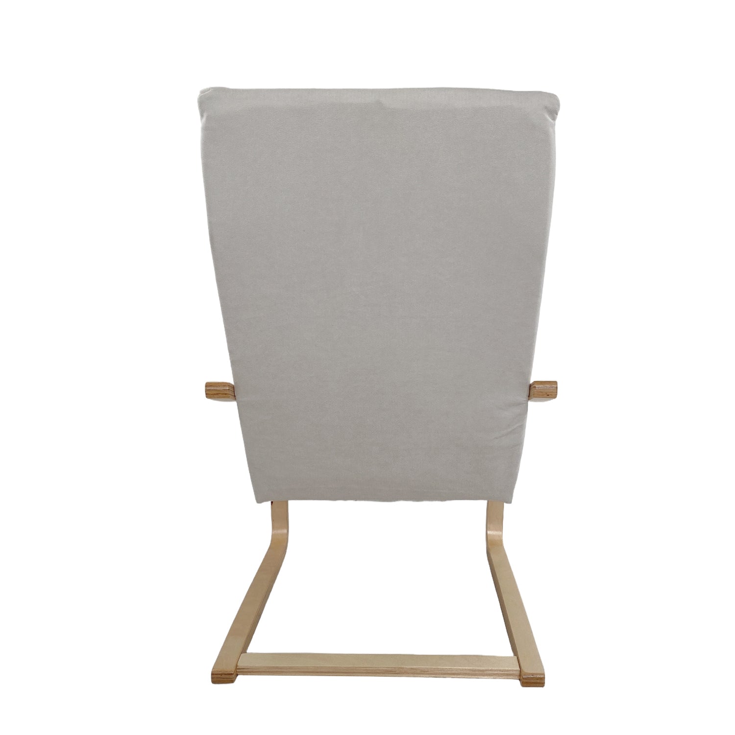 Πολυθρόνα ArteLibre NORDVIK Μπεζ/Φυσικό Ύφασμα/Ξύλο 60x71x105cm - Hippiehome.gr