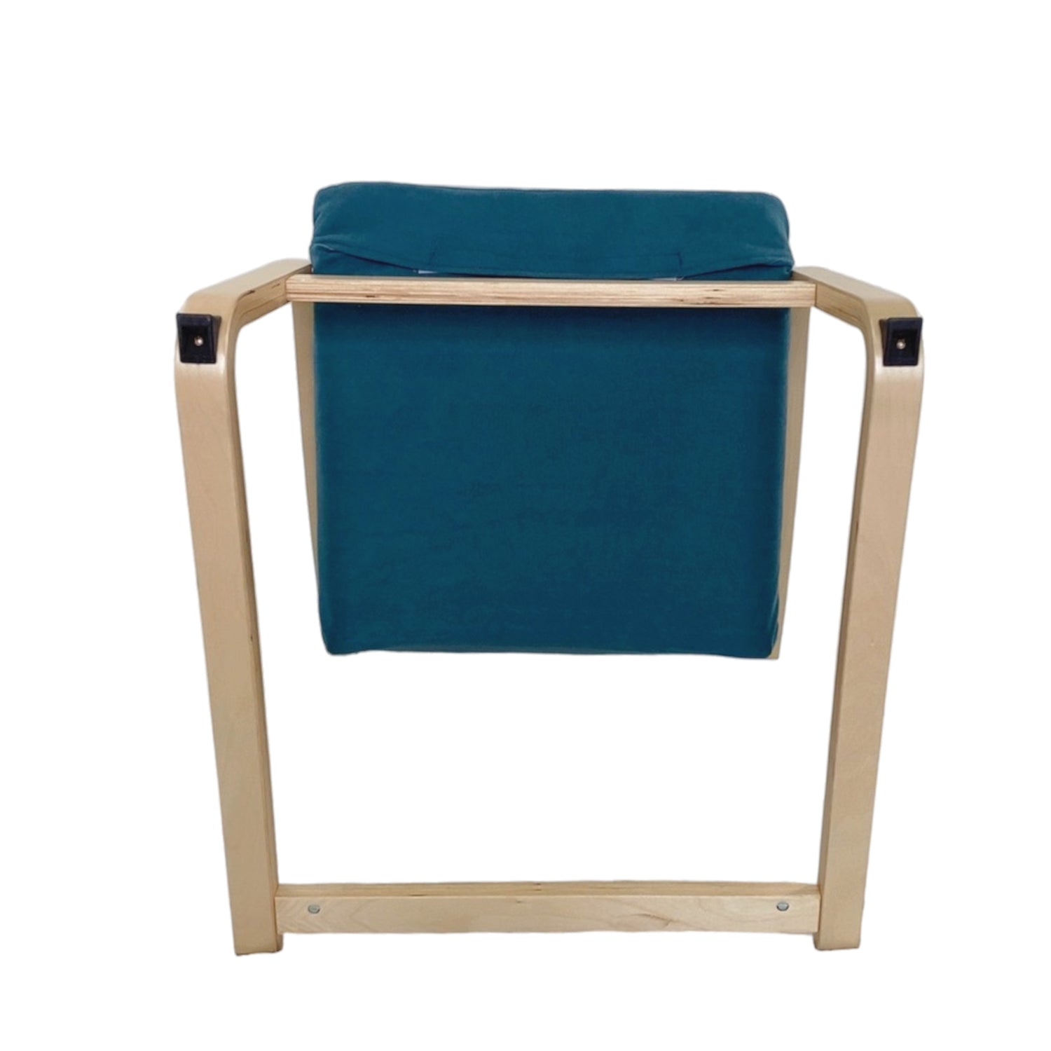 Πολυθρόνα ArteLibre NORDVIK Μπλε/Φυσικό Ύφασμα/Ξύλο 60x71x105cm - Hippiehome.gr