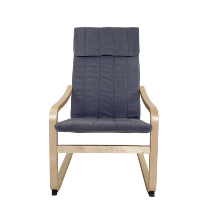 Πολυθρόνα ArteLibre NORDVIK Γκρι/Φυσικό Ύφασμα/Ξύλο 60x71x105cm - Hippiehome.gr