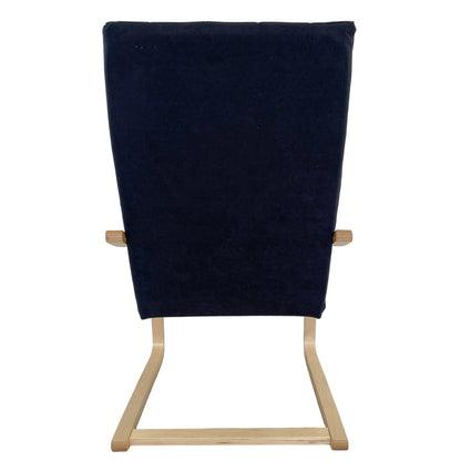 Πολυθρόνα ArteLibre NORDVIK Μαύρο/Φυσικό Ύφασμα/Ξύλο 60x71x105cm - Hippiehome.gr