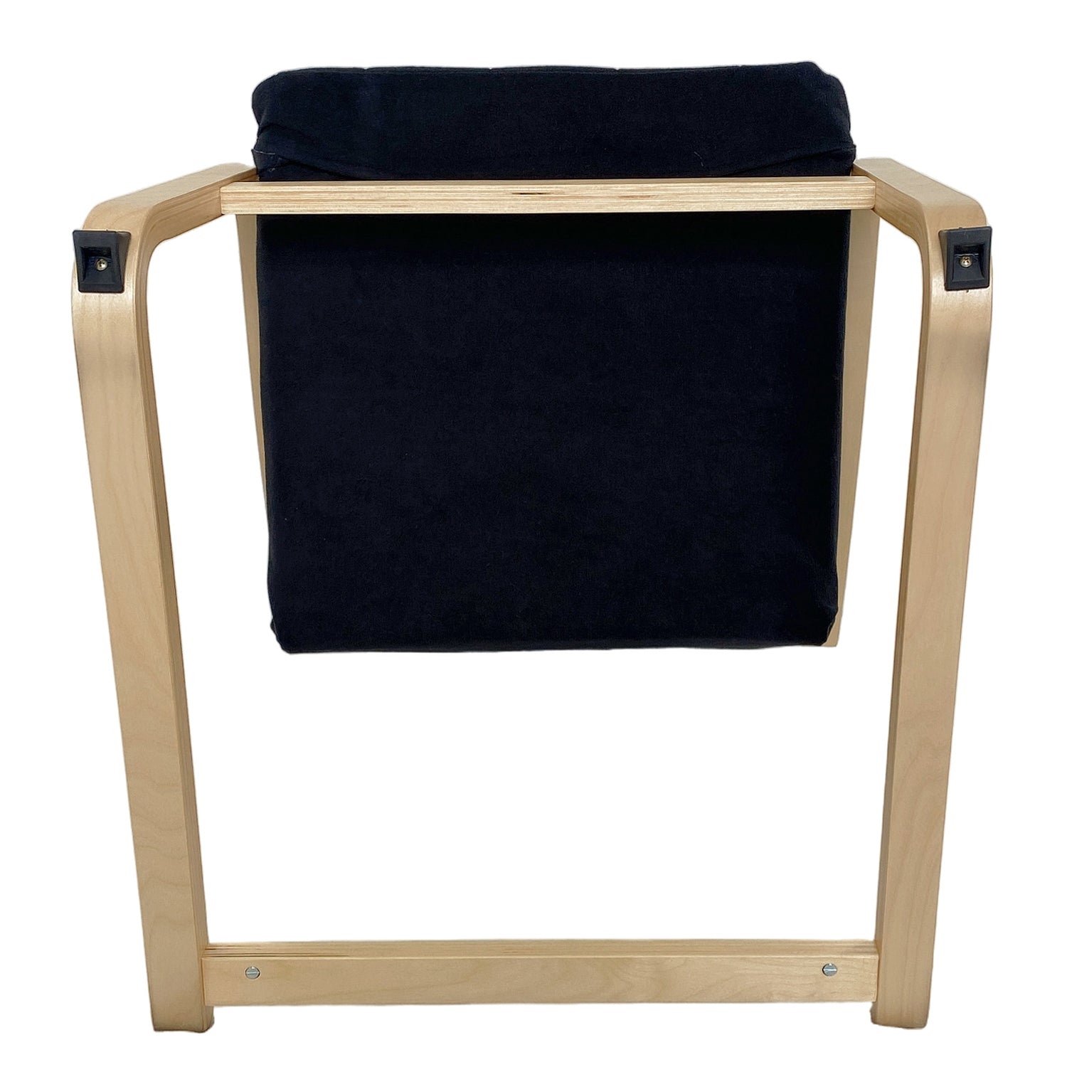 Πολυθρόνα ArteLibre NORDVIK Μαύρο/Φυσικό Ύφασμα/Ξύλο 60x71x105cm - Hippiehome.gr