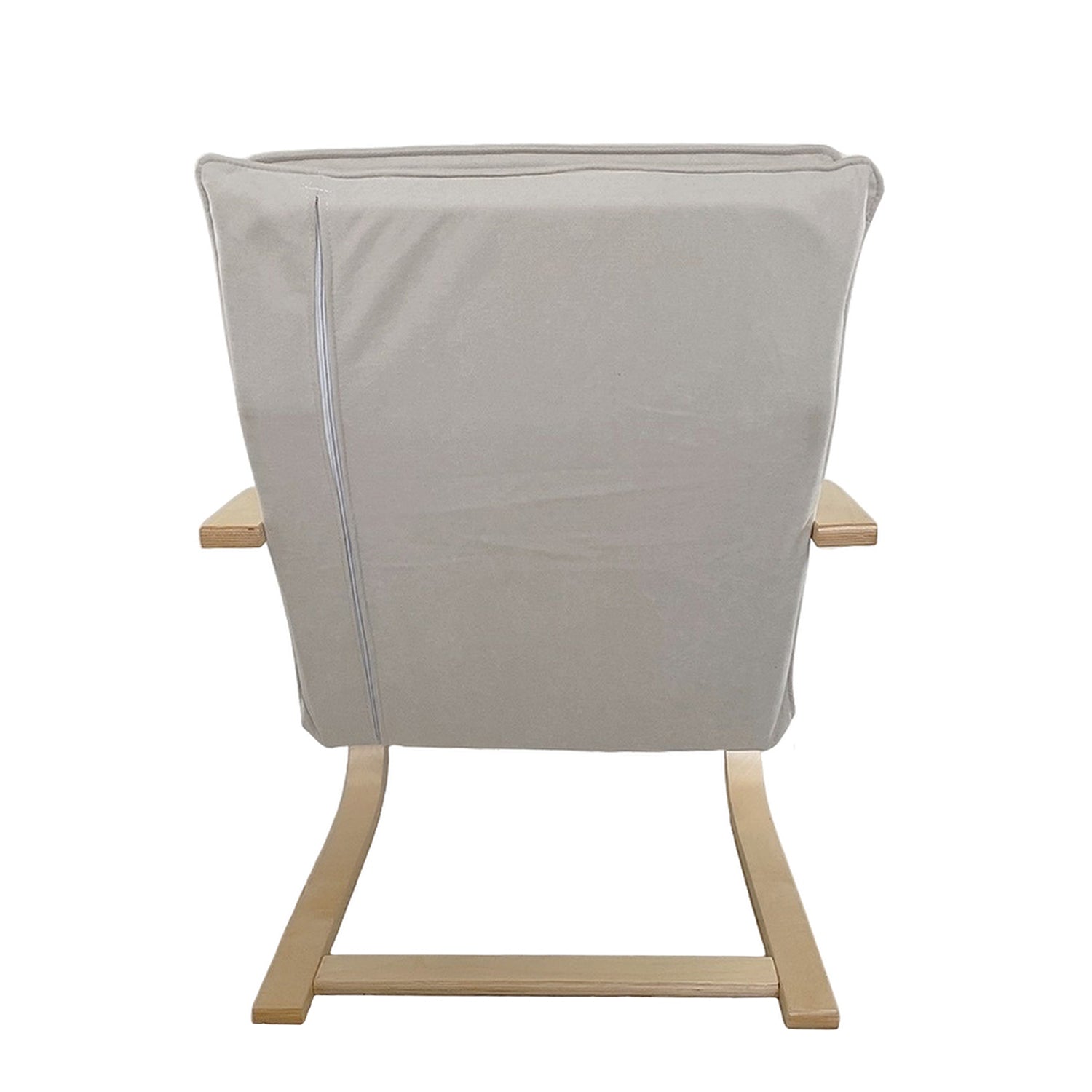 Πολυθρόνα ArteLibre VESNA Μπεζ/Φυσικό Ύφασμα/Ξύλο 67x78x92cm - Hippiehome.gr