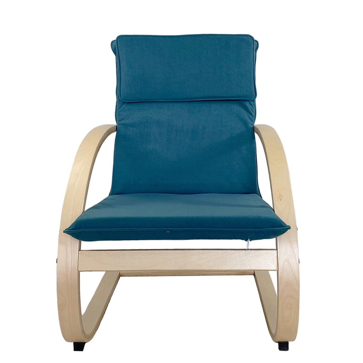 Πολυθρόνα ArteLibre VESNA Μπλε/Φυσικό Ύφασμα/Ξύλο 67x78x92cm - Hippiehome.gr