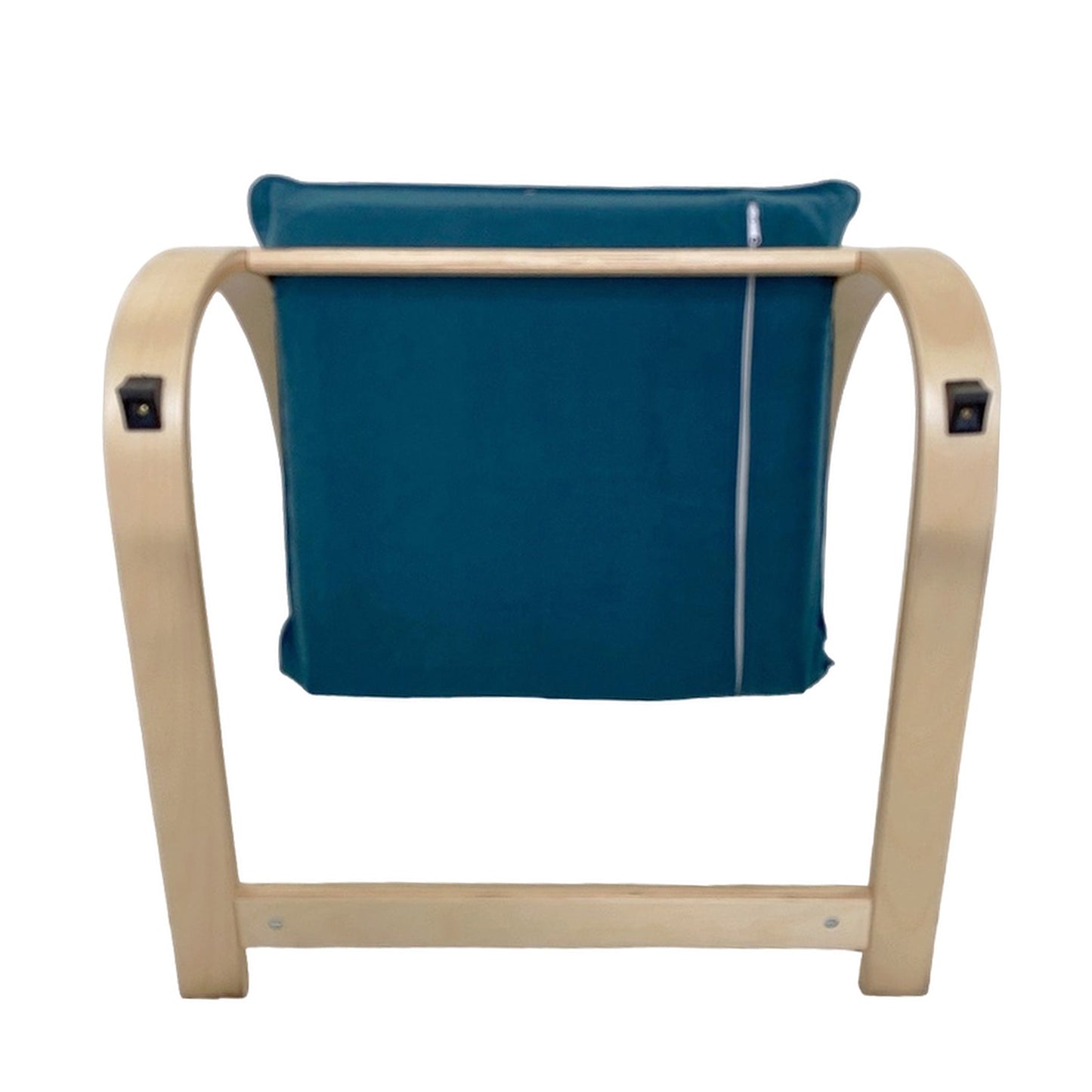 Πολυθρόνα ArteLibre VESNA Μπλε/Φυσικό Ύφασμα/Ξύλο 67x78x92cm - Hippiehome.gr