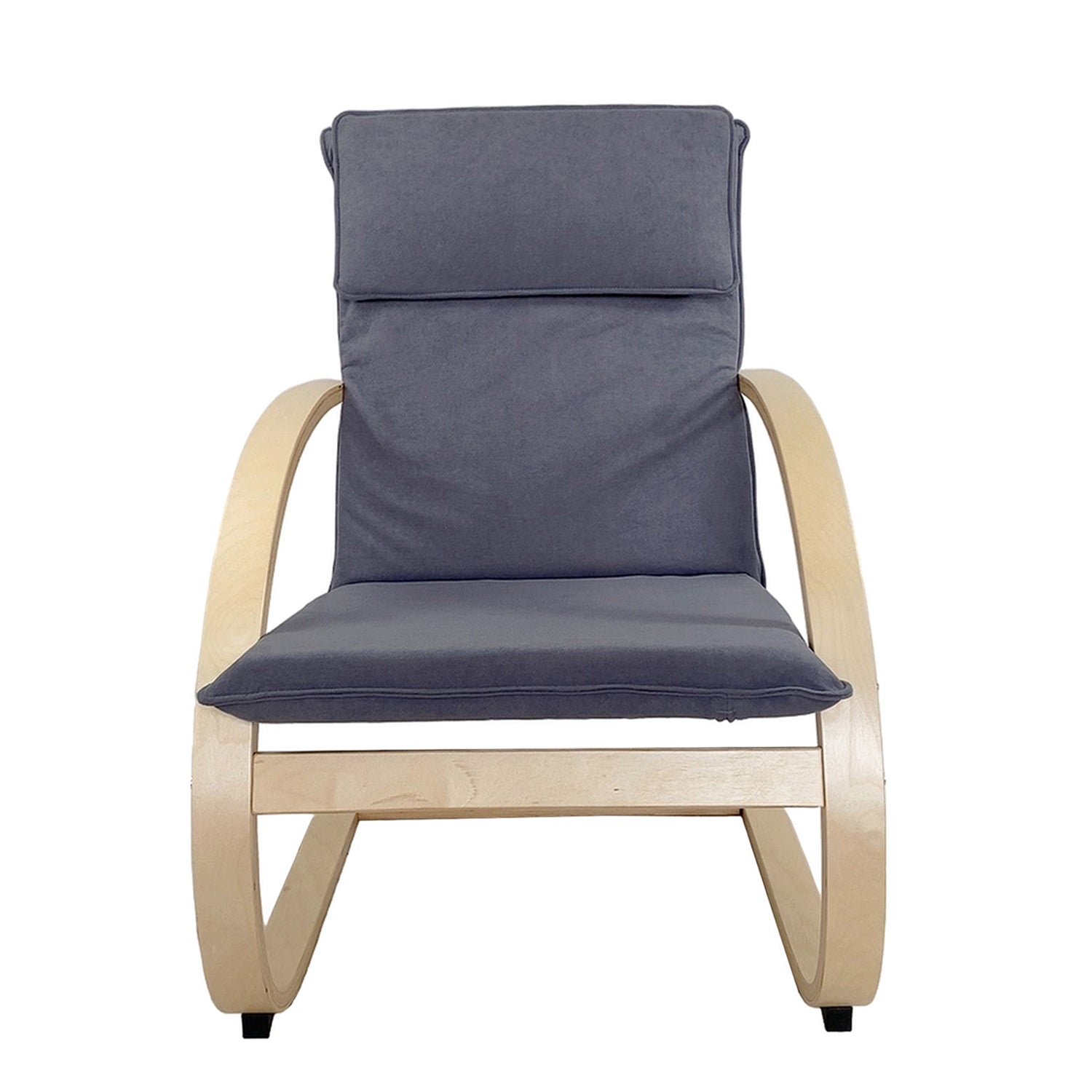 Πολυθρόνα ArteLibre VESNA Γκρι/Φυσικό Ύφασμα/Ξύλο 67x78x92cm - Hippiehome.gr