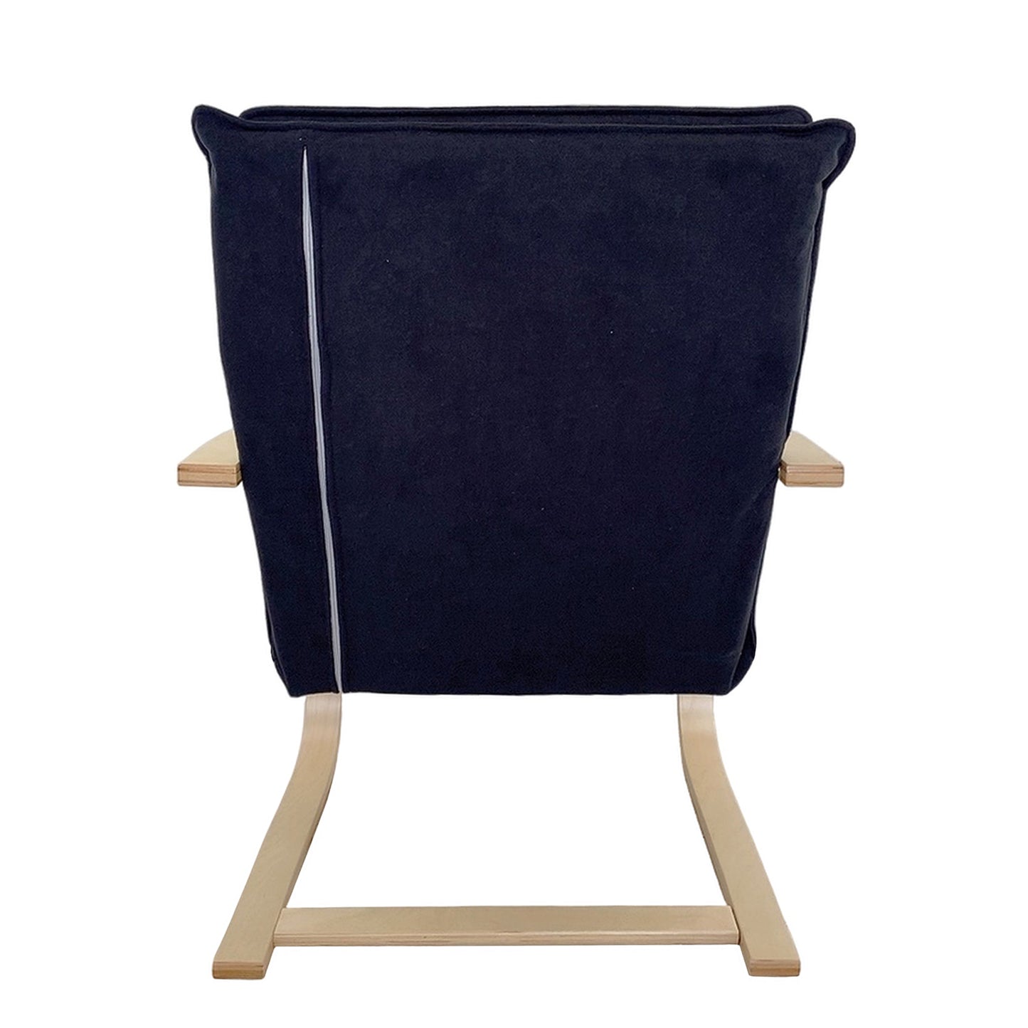 Πολυθρόνα ArteLibre VESNA Μαύρο/Φυσικό Ύφασμα/Ξύλο 67x78x92cm - Hippiehome.gr