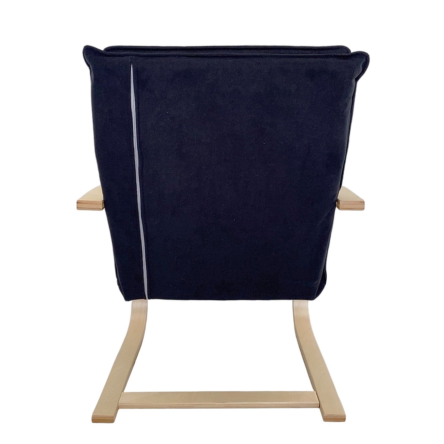 Πολυθρόνα ArteLibre VESNA Μαύρο/Φυσικό Ύφασμα/Ξύλο 67x78x92cm - Hippiehome.gr