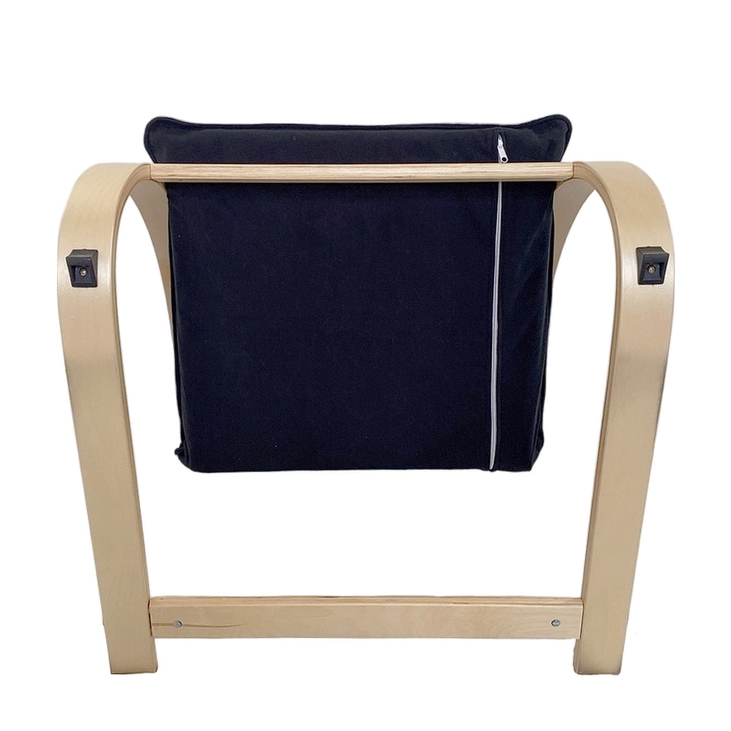 Πολυθρόνα ArteLibre VESNA Μαύρο/Φυσικό Ύφασμα/Ξύλο 67x78x92cm - Hippiehome.gr