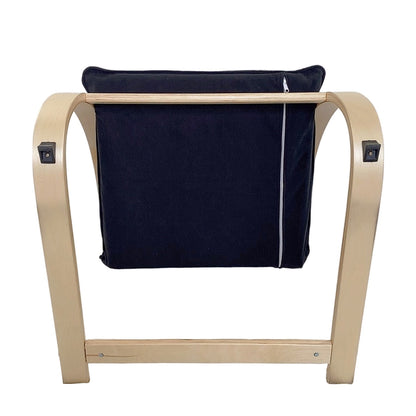 Πολυθρόνα ArteLibre VESNA Μαύρο/Φυσικό Ύφασμα/Ξύλο 67x78x92cm - Hippiehome.gr