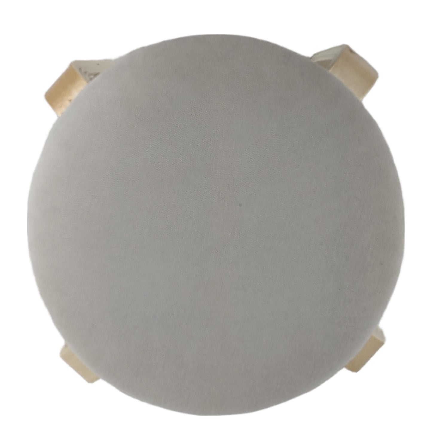 Σκαμπό ArteLibre MILOA Mπεζ/Φυσικό Ύφασμα/Ξύλο 42x42x45cm - Hippiehome.gr