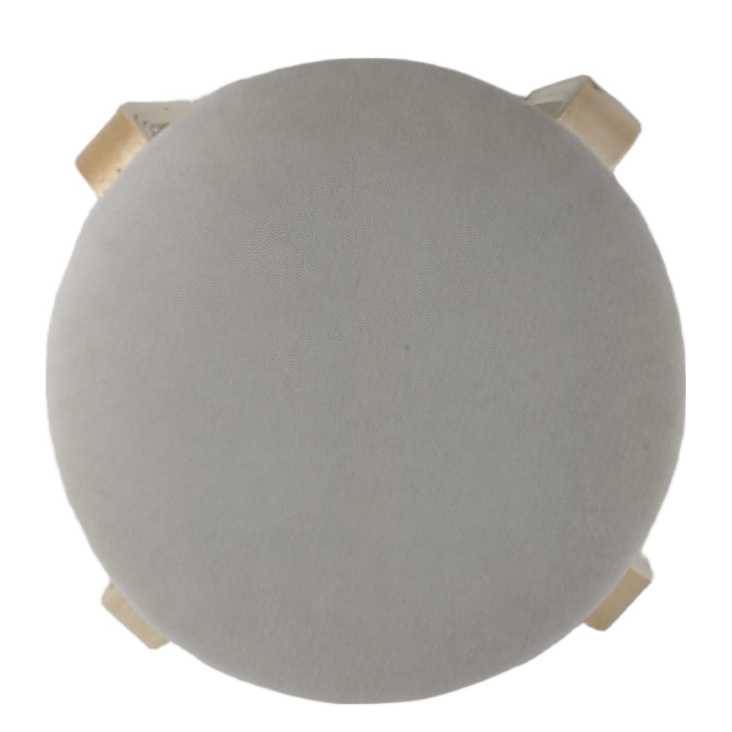 Σκαμπό ArteLibre MILOA Mπεζ/Φυσικό Ύφασμα/Ξύλο 42x42x45cm - Hippiehome.gr