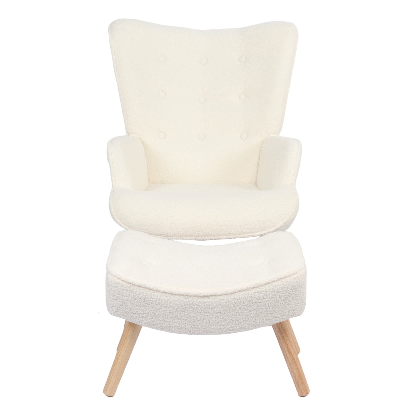 Πολυθρόνα ArteLibre AMARANTHUS Με Υποπόδιο Μπεζ 98x70x77cm - Hippiehome.gr