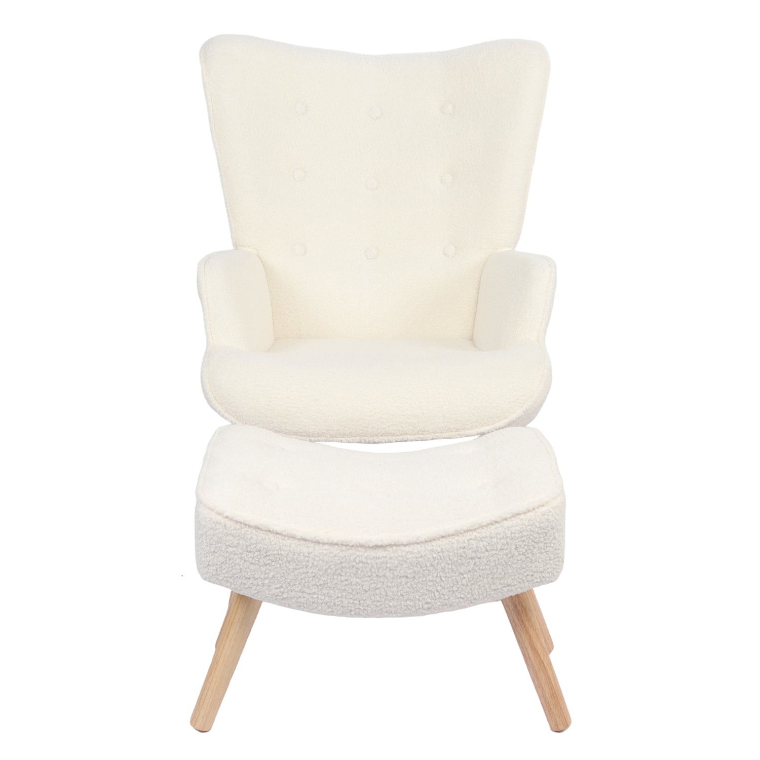 Πολυθρόνα ArteLibre AMARANTHUS Με Υποπόδιο Μπεζ 98x70x77cm - Hippiehome.gr