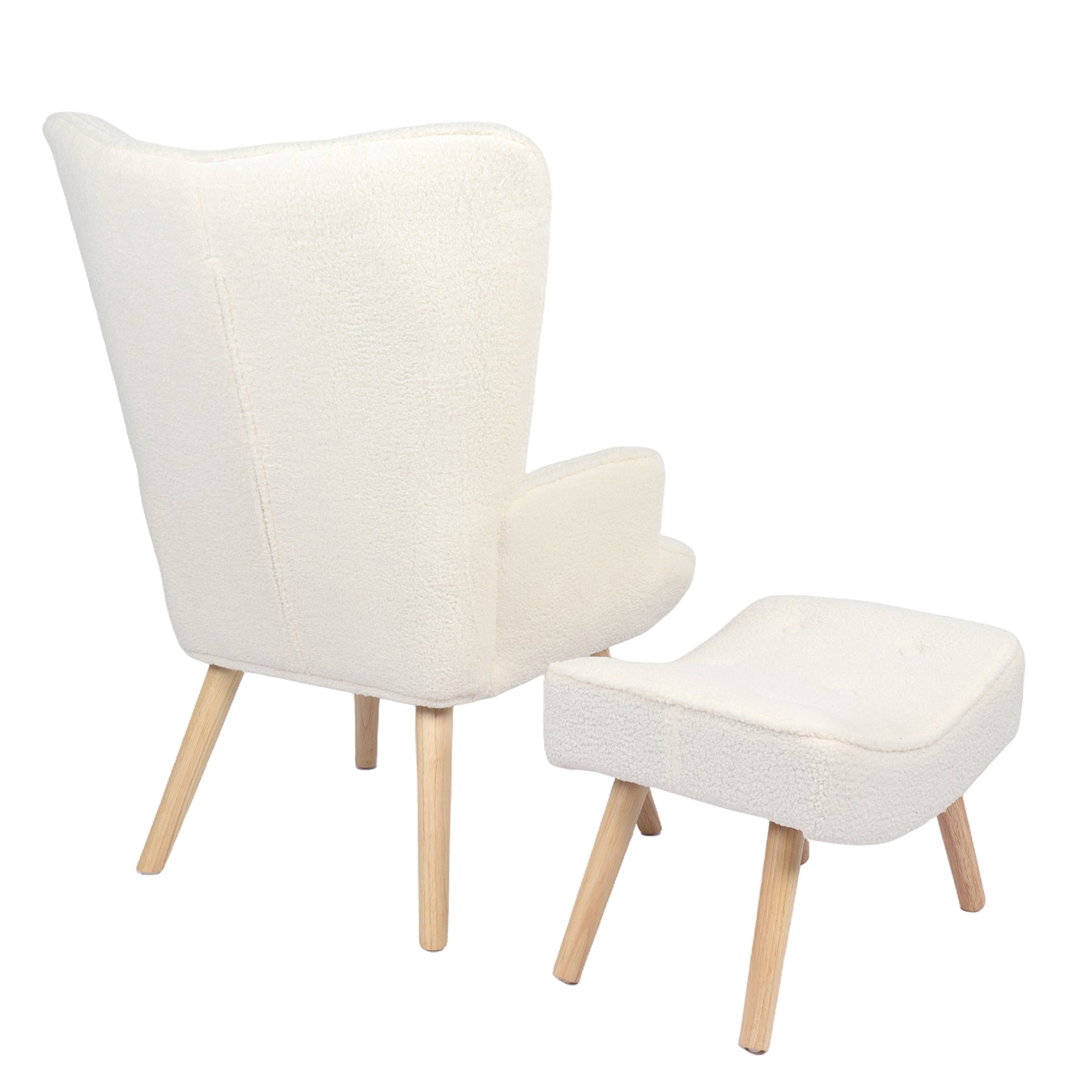 Πολυθρόνα ArteLibre AMARANTHUS Με Υποπόδιο Μπεζ 98x70x77cm - Hippiehome.gr