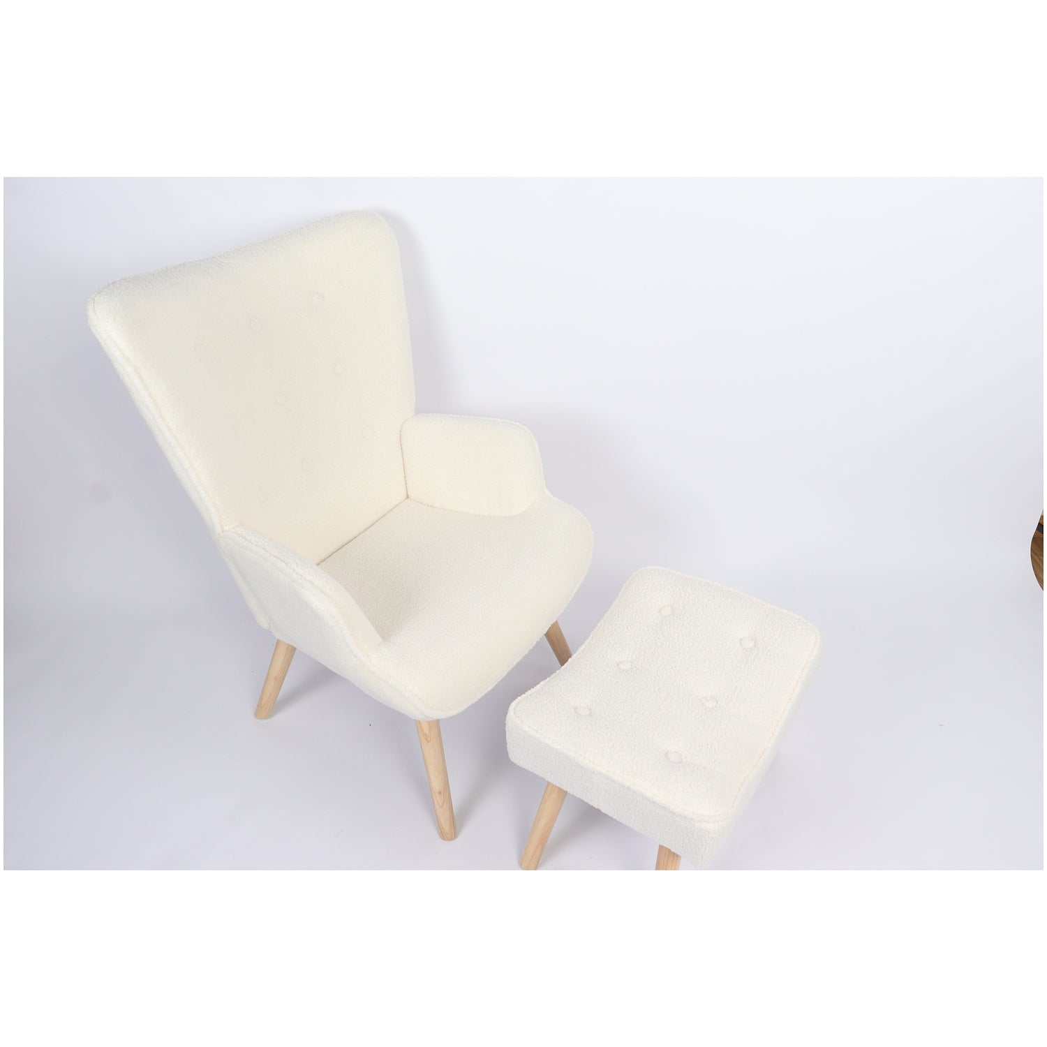 Πολυθρόνα ArteLibre AMARANTHUS Με Υποπόδιο Μπεζ 98x70x77cm - Hippiehome.gr