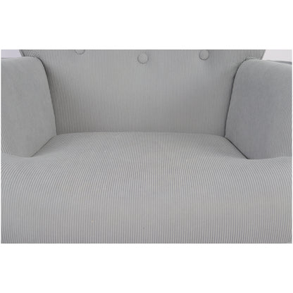 Πολυθρόνα ArteLibre AMARANTHUS Με Υποπόδιο Γκρι 98x70x77cm - Hippiehome.gr