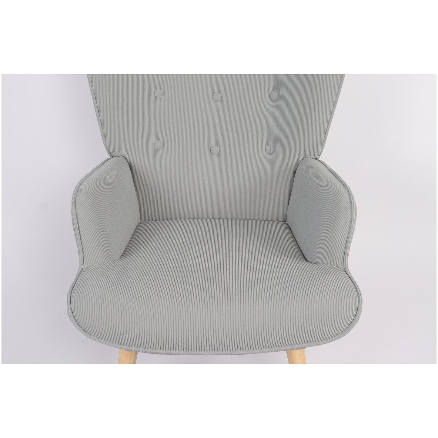 Πολυθρόνα ArteLibre AMARANTHUS Με Υποπόδιο Γκρι 98x70x77cm - Hippiehome.gr