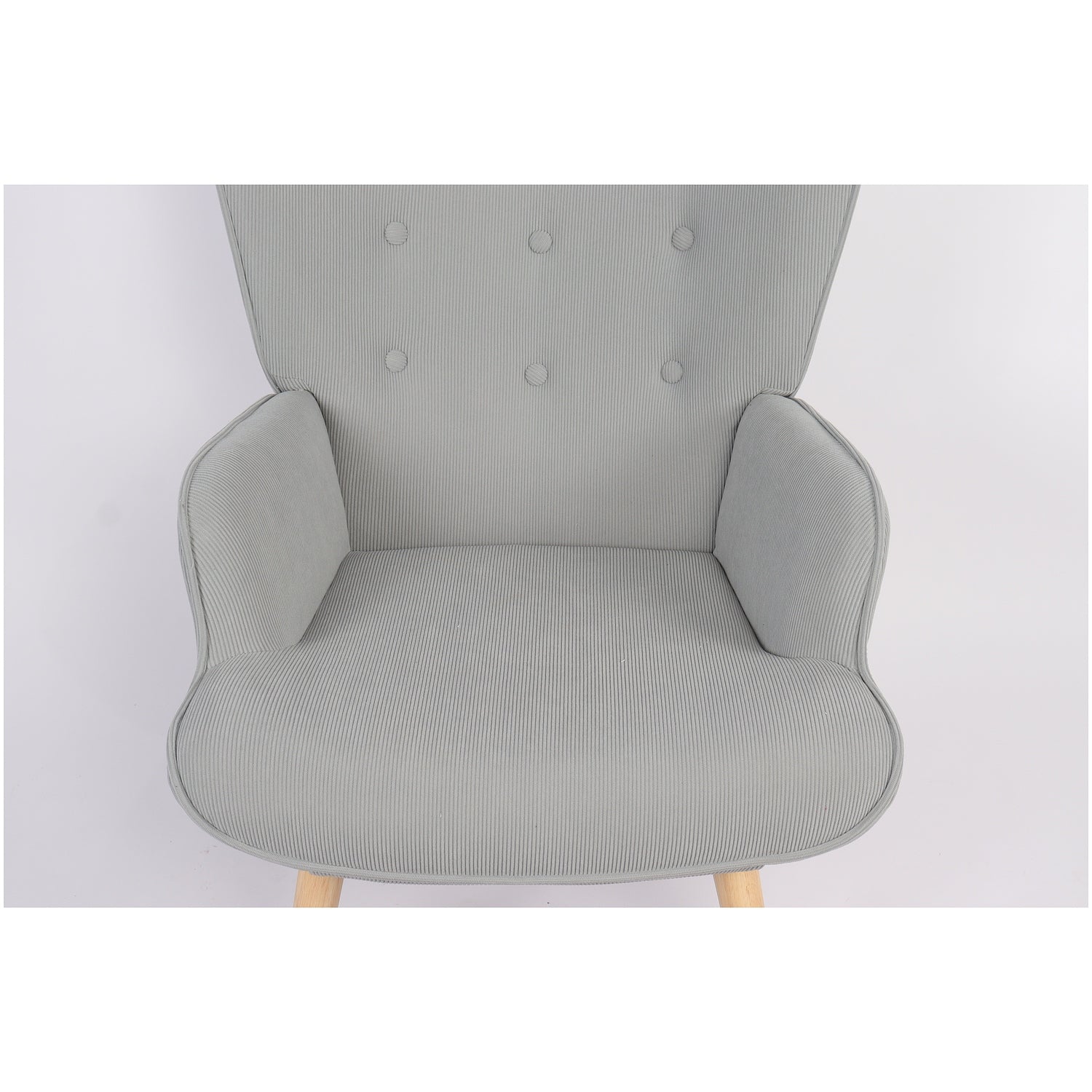 Πολυθρόνα ArteLibre AMARANTHUS Με Υποπόδιο Γκρι 98x70x77cm - Hippiehome.gr