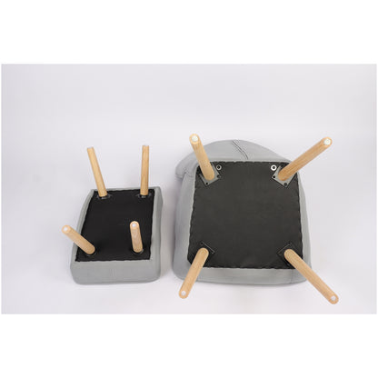 Πολυθρόνα ArteLibre AMARANTHUS Με Υποπόδιο Γκρι 98x70x77cm - Hippiehome.gr