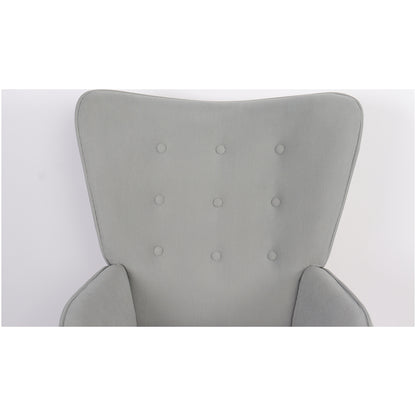 Πολυθρόνα ArteLibre AMARANTHUS Με Υποπόδιο Γκρι 98x70x77cm - Hippiehome.gr