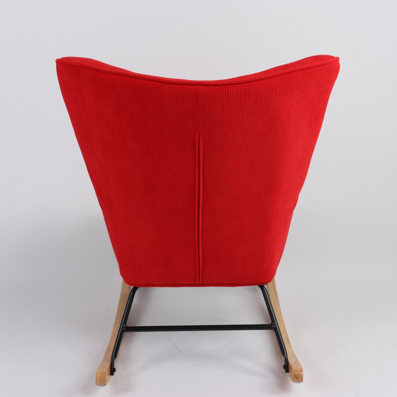 Πολυθρόνα Κουνιστή ArteLibre CANDY CANE Κόκκινο Ύφασμα/Μέταλλο/Ξύλο 91x67x86cm - Hippiehome.gr