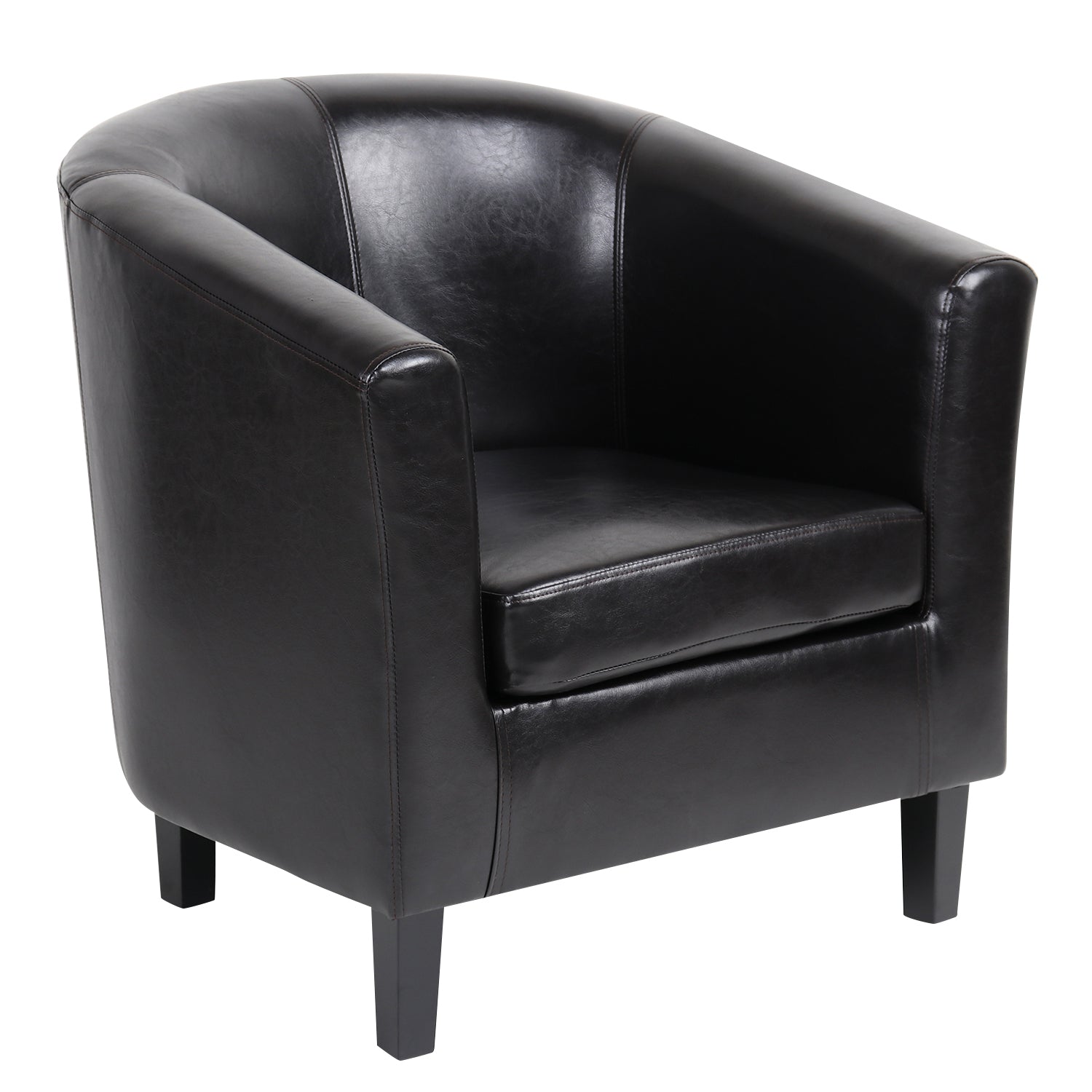 Πολυθρόνα ArteLibre FIORELLA Καφέ PU 73x69x75cm - Hippiehome.gr