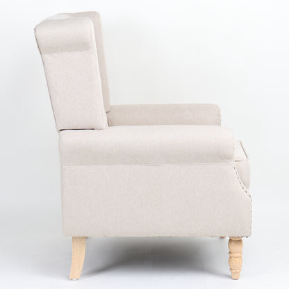 Πολυθρόνα ArteLibre OTTAVIA Μπεζ Ύφασμα 77x80x106cm - Hippiehome.gr