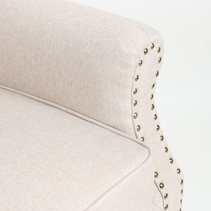 Πολυθρόνα ArteLibre OTTAVIA Μπεζ Ύφασμα 77x80x106cm - Hippiehome.gr