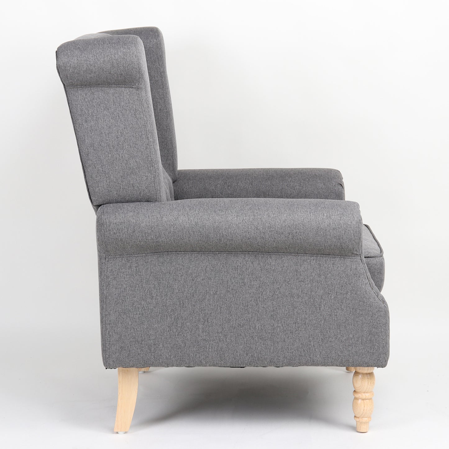 Πολυθρόνα ArteLibre OTTAVIA Σκούρο Γκρι Ύφασμα 77x80x106cm - Hippiehome.gr