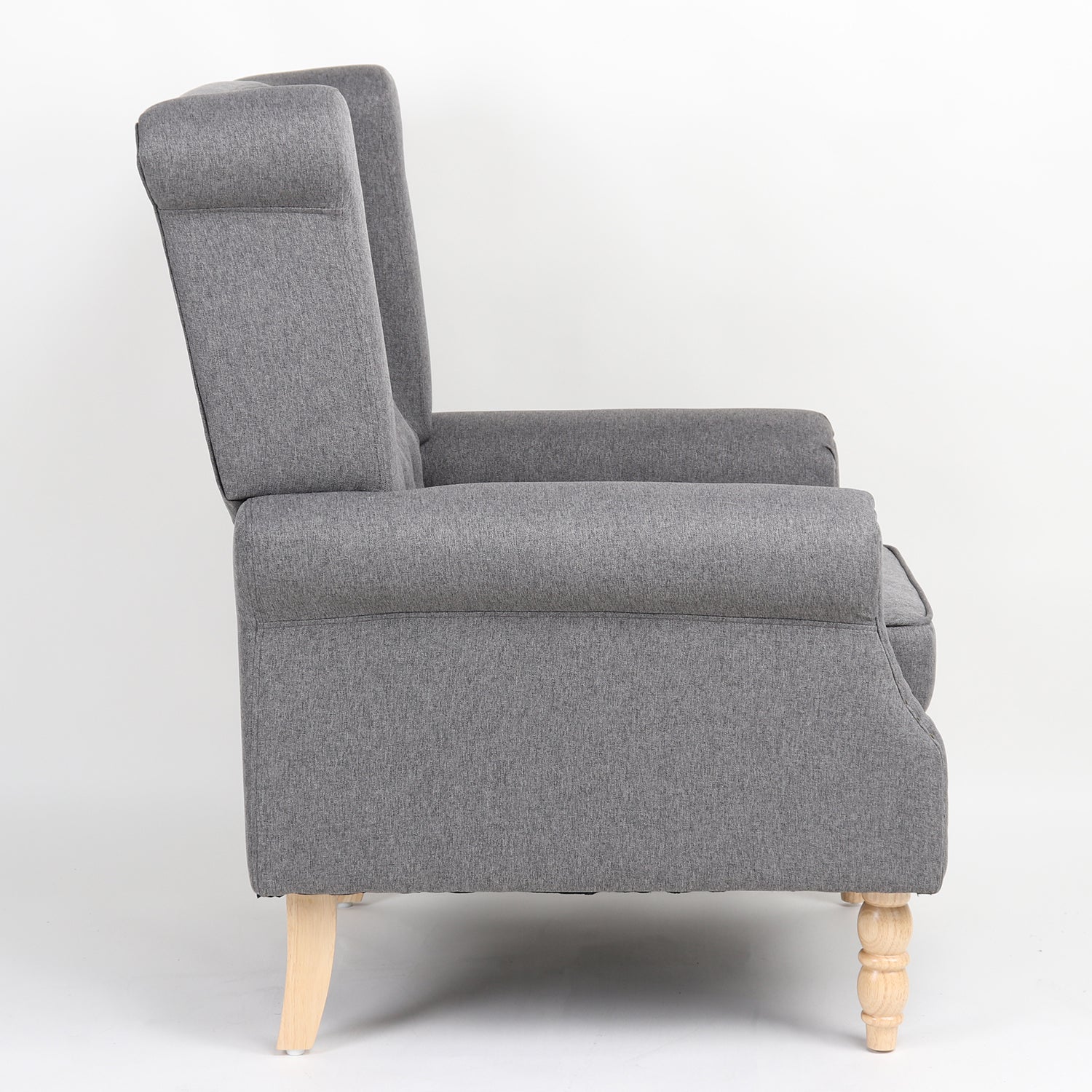 Πολυθρόνα ArteLibre OTTAVIA Σκούρο Γκρι Ύφασμα 77x80x106cm - Hippiehome.gr