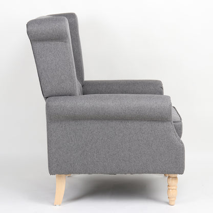 Πολυθρόνα ArteLibre OTTAVIA Σκούρο Γκρι Ύφασμα 77x80x106cm - Hippiehome.gr