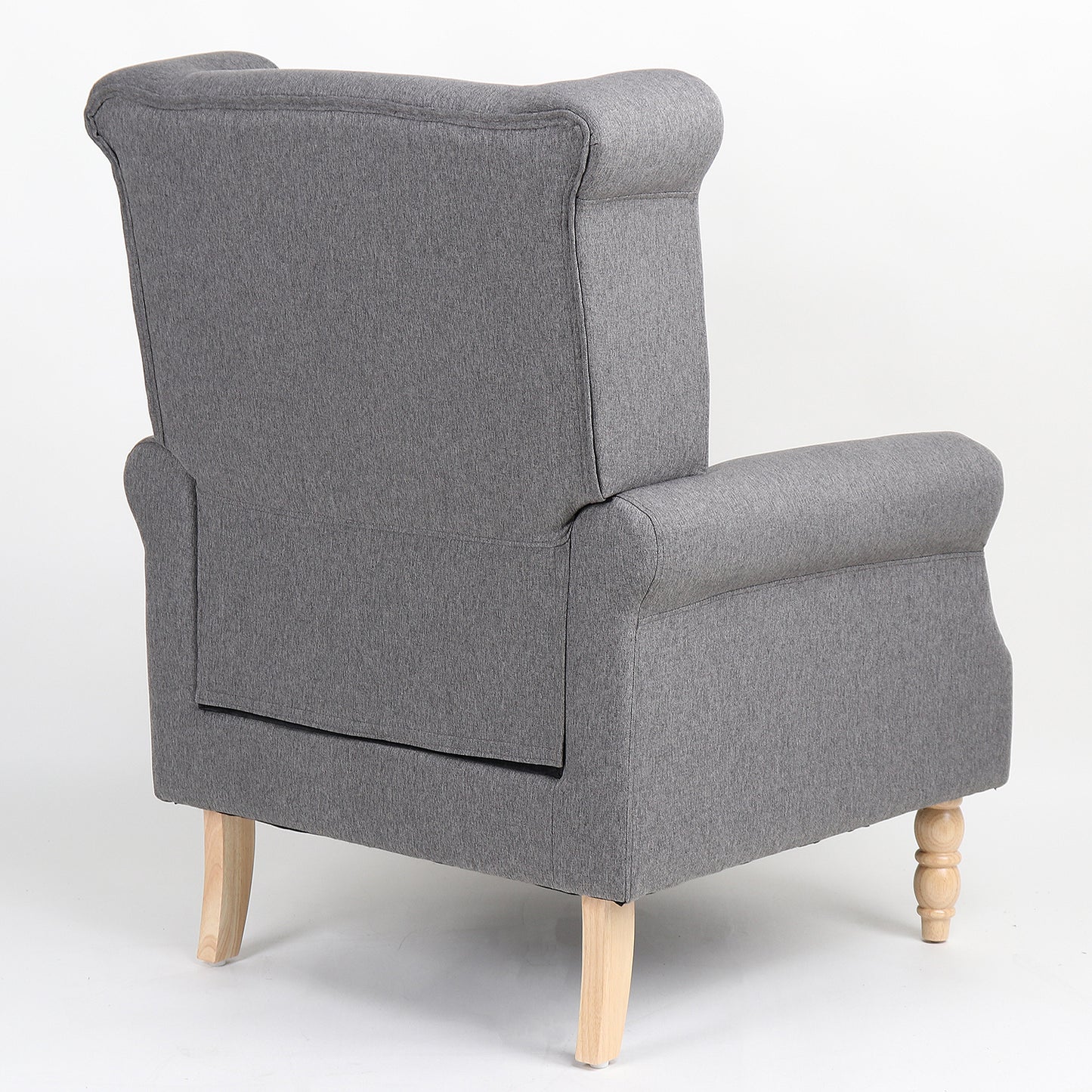 Πολυθρόνα ArteLibre OTTAVIA Σκούρο Γκρι Ύφασμα 77x80x106cm - Hippiehome.gr