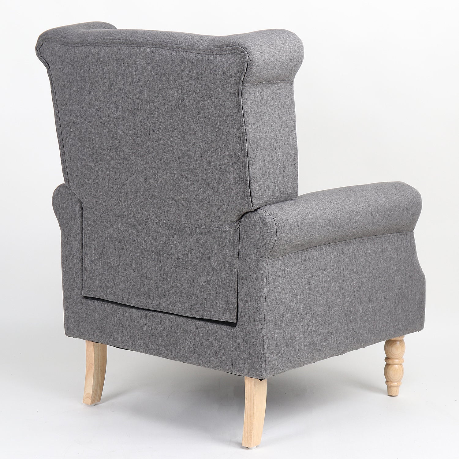 Πολυθρόνα ArteLibre OTTAVIA Σκούρο Γκρι Ύφασμα 77x80x106cm - Hippiehome.gr