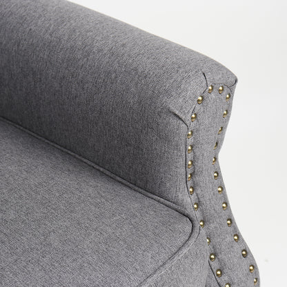 Πολυθρόνα ArteLibre OTTAVIA Σκούρο Γκρι Ύφασμα 77x80x106cm - Hippiehome.gr