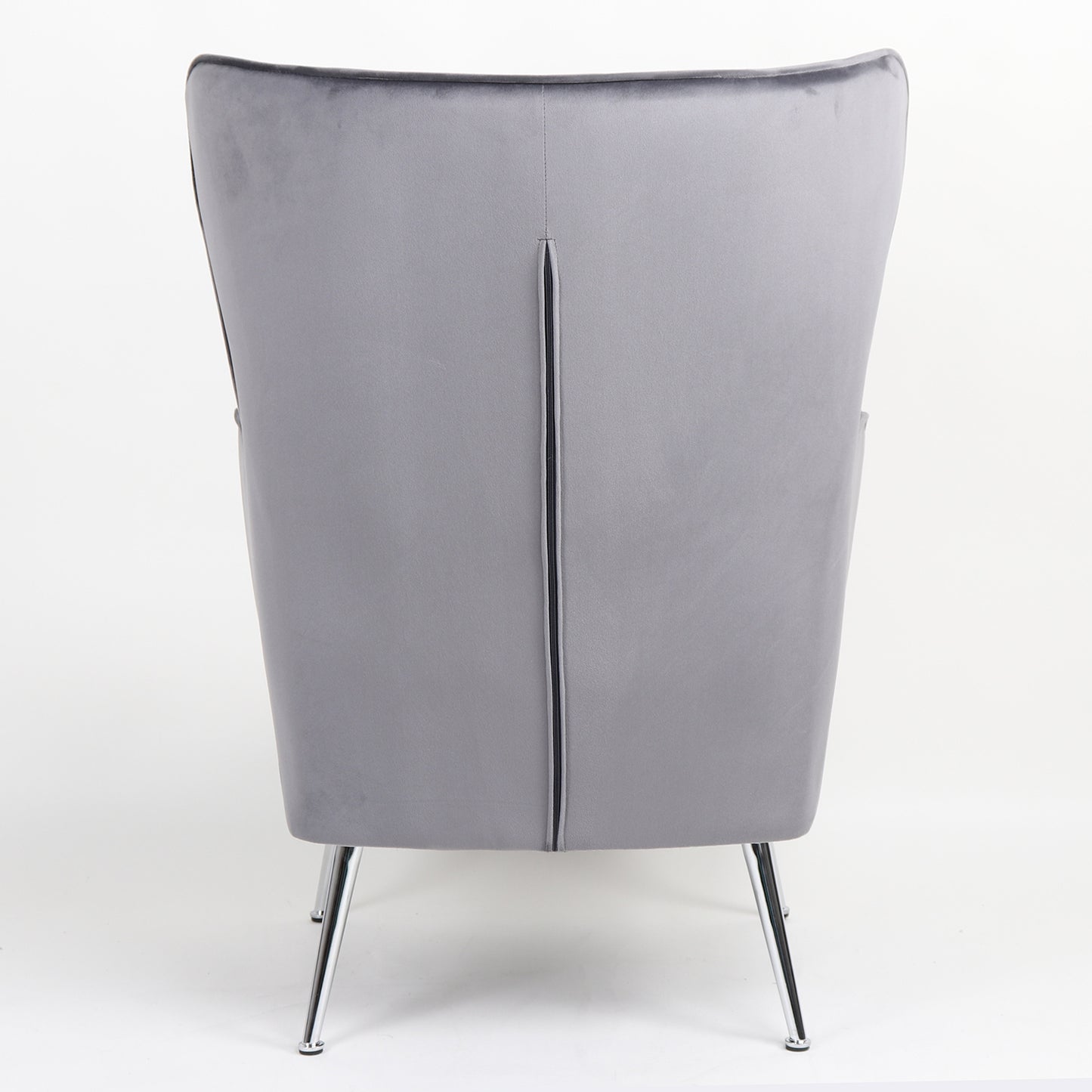 Πολυθρόνα ArteLibre VITTORIA Γκρι Βελούδο 76x79x101cm - Hippiehome.gr