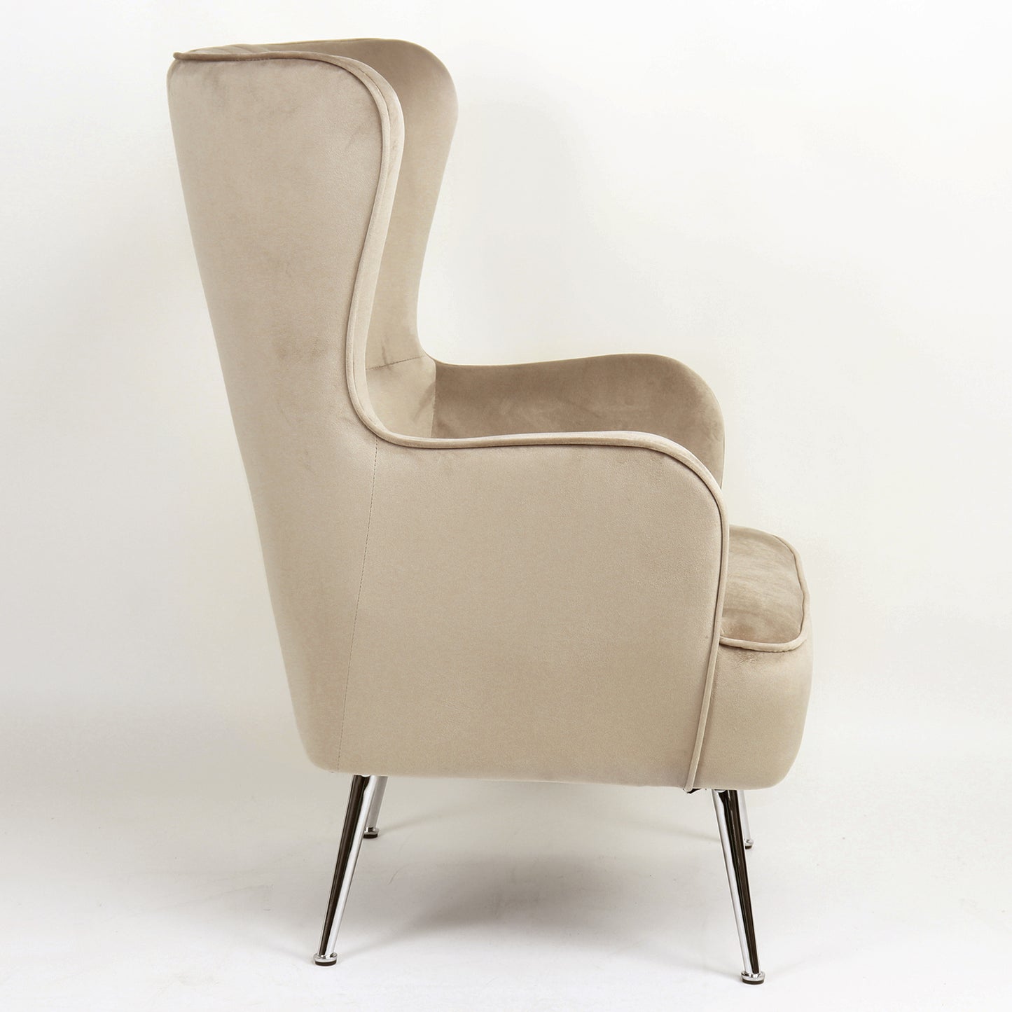 Πολυθρόνα ArteLibre VITTORIA Καφέ Βελούδο 76x79x101cm - Hippiehome.gr