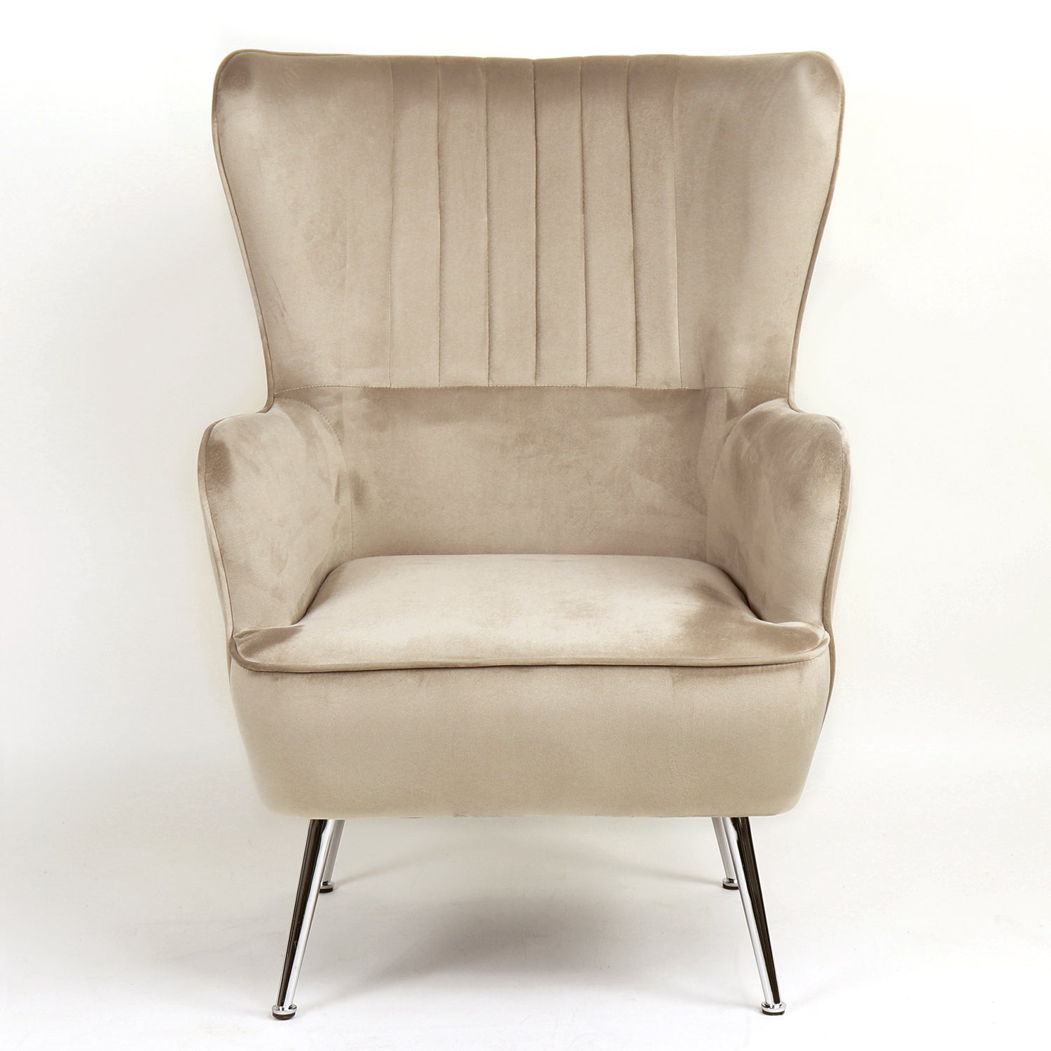 Πολυθρόνα ArteLibre VITTORIA Καφέ Βελούδο 76x79x101cm - Hippiehome.gr