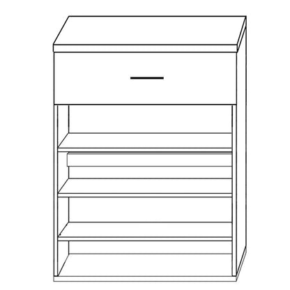 Παπουτσοθήκη ArteLibre MANU Γκρι Μοριοσανίδα/Μελαμίνη 80x33x100cm - Hippiehome.gr