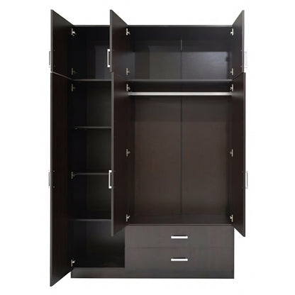 Ντουλάπα ArteLibre BENGTA Μαύρο Μοριοσανίδα 150x60x240cm - Hippiehome.gr