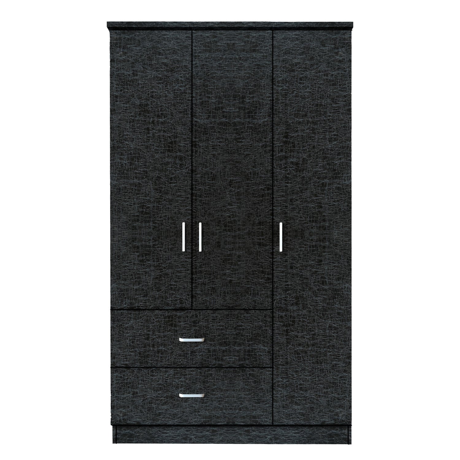 Ντουλάπα ArteLibre FRITILLARIA Μαύρο Μοριοσανίδα 89x42x181cm - Hippiehome.gr