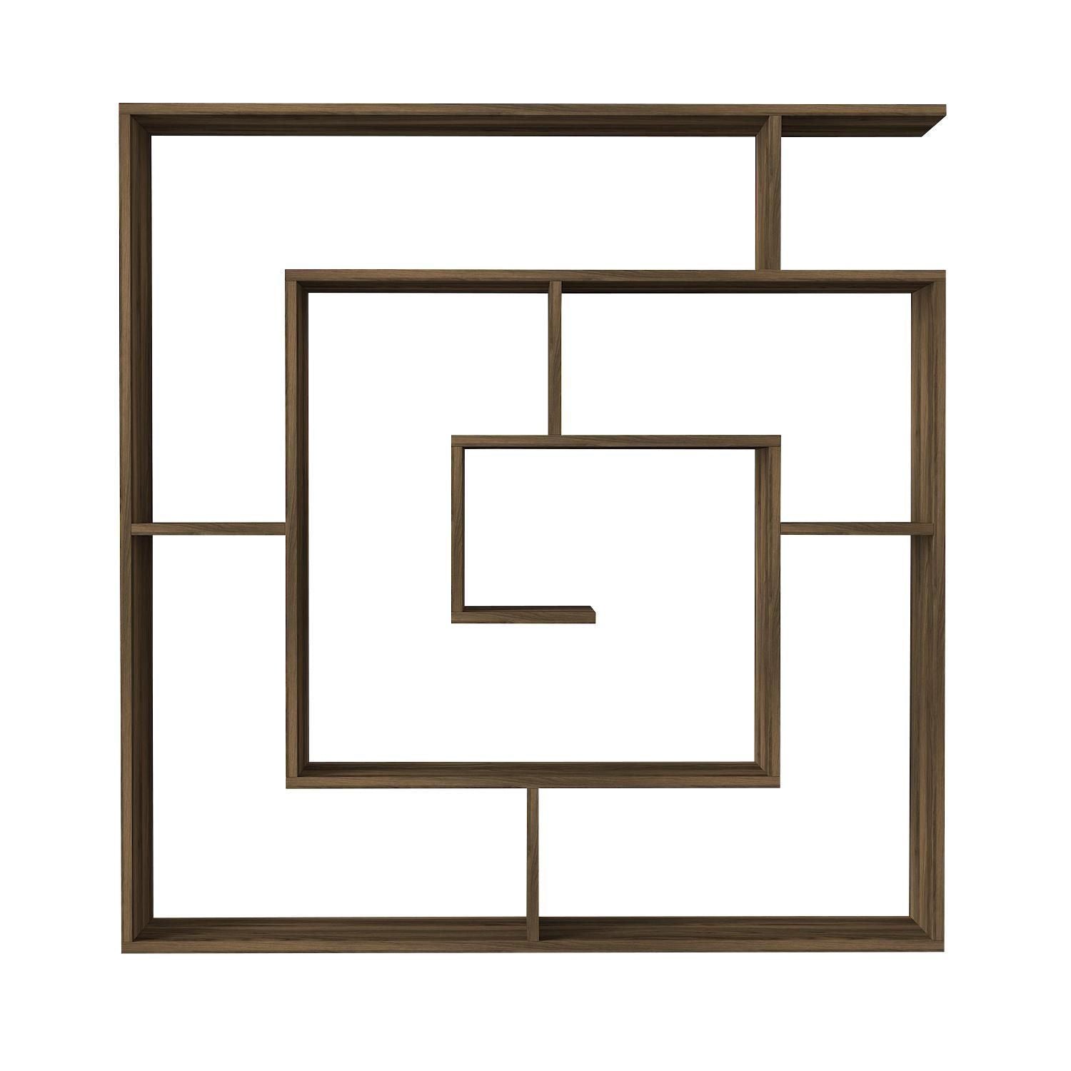 Βιβλιοθήκη ArteLibre Ithaki Σκούρο Καφέ 125x22x130cm - Hippiehome.gr