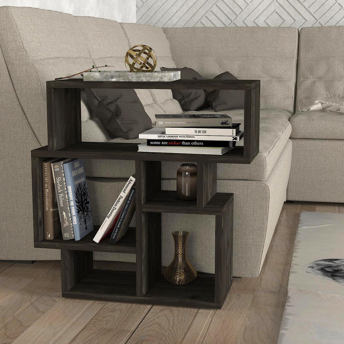 Τραπεζάκι Άκρης ArteLibre LIPSI Wenge Μοριοσανίδα/Μελαμίνη 60x22x60cm - Hippiehome.gr