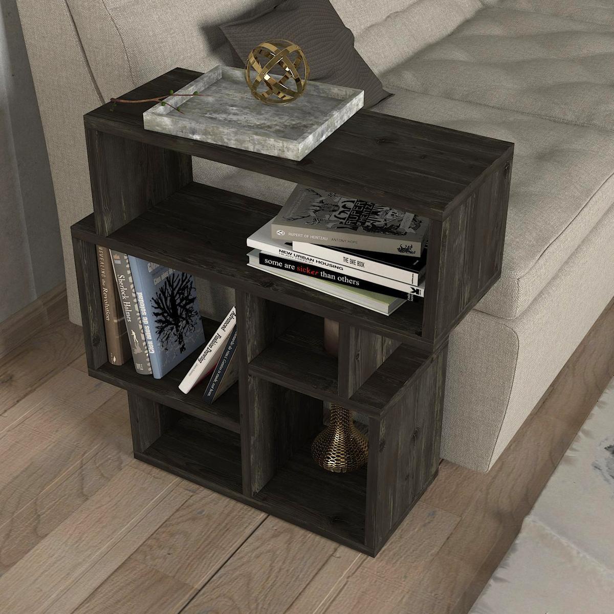 Τραπεζάκι Άκρης ArteLibre LIPSI Wenge Μοριοσανίδα/Μελαμίνη 60x22x60cm - Hippiehome.gr