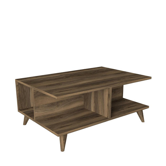 Τραπεζάκι Σαλονιού ArteLibre ALONISOS Καρυδί Μοριοσανίδα/Μελαμίνη 90x60x39cm - Hippiehome.gr