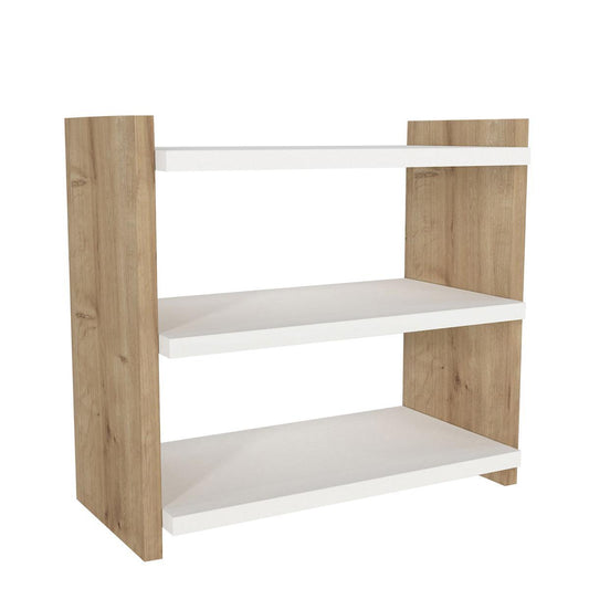 Ράφι Επιτραπέζιο ArteLibre ABELL Λευκό/Φυσικό Μοριοσανίδα/Μελαμίνη 44x17x40cm - Hippiehome.gr